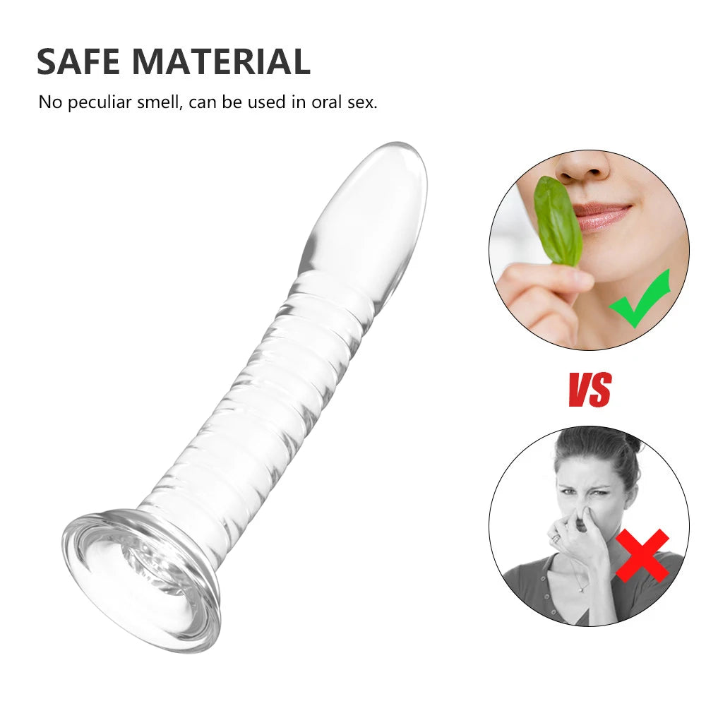 Erotic Soft 3 Size Dildo Realistic Female Toys Penis Strong Suction Cup Dick Sex Toys for Woman Toy for Adult G-spot No Vibrator