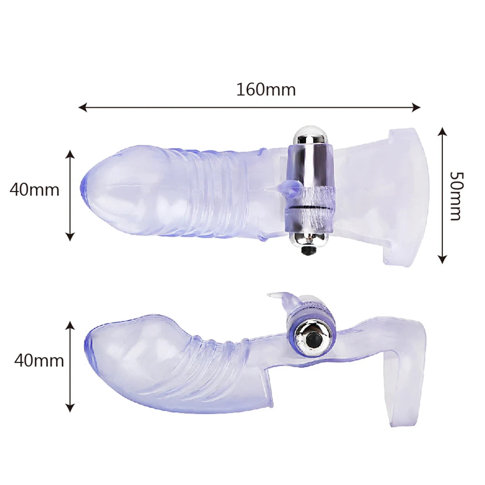 Silicone Finger Sleeve Vibrator G Spot Massager Vibrating Dildo Flirting Vagina Sex Toys for Women Adult Erotic Couples Sexshop