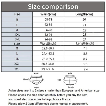 3Pcs/Set Solid Women's Panties Sexy Seamless Underwear Breathable Ice Silk Briefs Low Waist Underpants Plus Size 3XL Lingerie