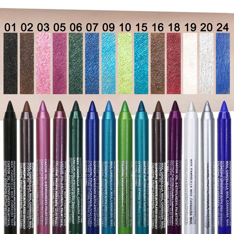 Makeup Long-lasting Not Blooming Eyeliner Pencil Waterproof Pigment Eyeshadow Eye Liner Pen Women Fashion Color Make Up Tools