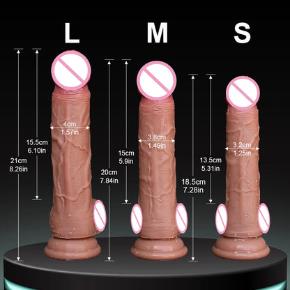 Soft Dildo Realistic Penis Adult Sexy Toys for Woman Men Vagina Anal Massage stimulator Silicone Layer Dildo with Suction Cup