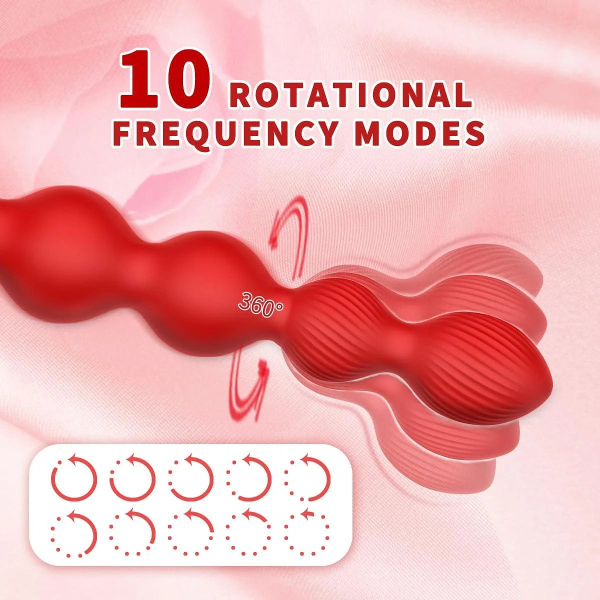 Anal Pull Bead 360° rotating vibrators prostate massager Vaginal Stimulator Rose Remote Control adult sex toys for couples