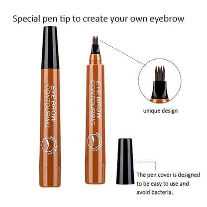 4 Point Eyebrow Pencil Maquillajes Para Mujer Waterproof Liquid Eyebrow Pen Makeup Long Lasting Makeup Microblade Brow Pencil