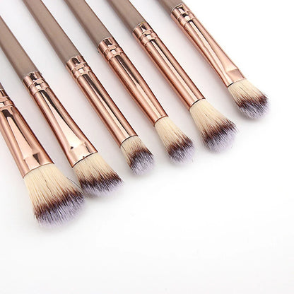 8/10/12 PCS Makeup Brushes Eyeshadow Rouge Liquid Foundation Brushes Mini Cosmetic Tools Professional Soft Synthetic Hair Brush