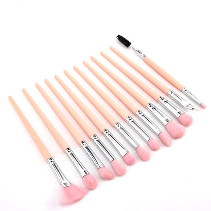 8/10/12 PCS Makeup Brushes Eyeshadow Rouge Liquid Foundation Brushes Mini Cosmetic Tools Professional Soft Synthetic Hair Brush