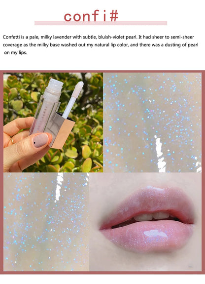 Gloss Bomb Universal Lip Luminizer 9 Color Makeup Lip Gloss Non-sticky Moisturizing Plumper Long Lasting Glitter Liquid Lipstick