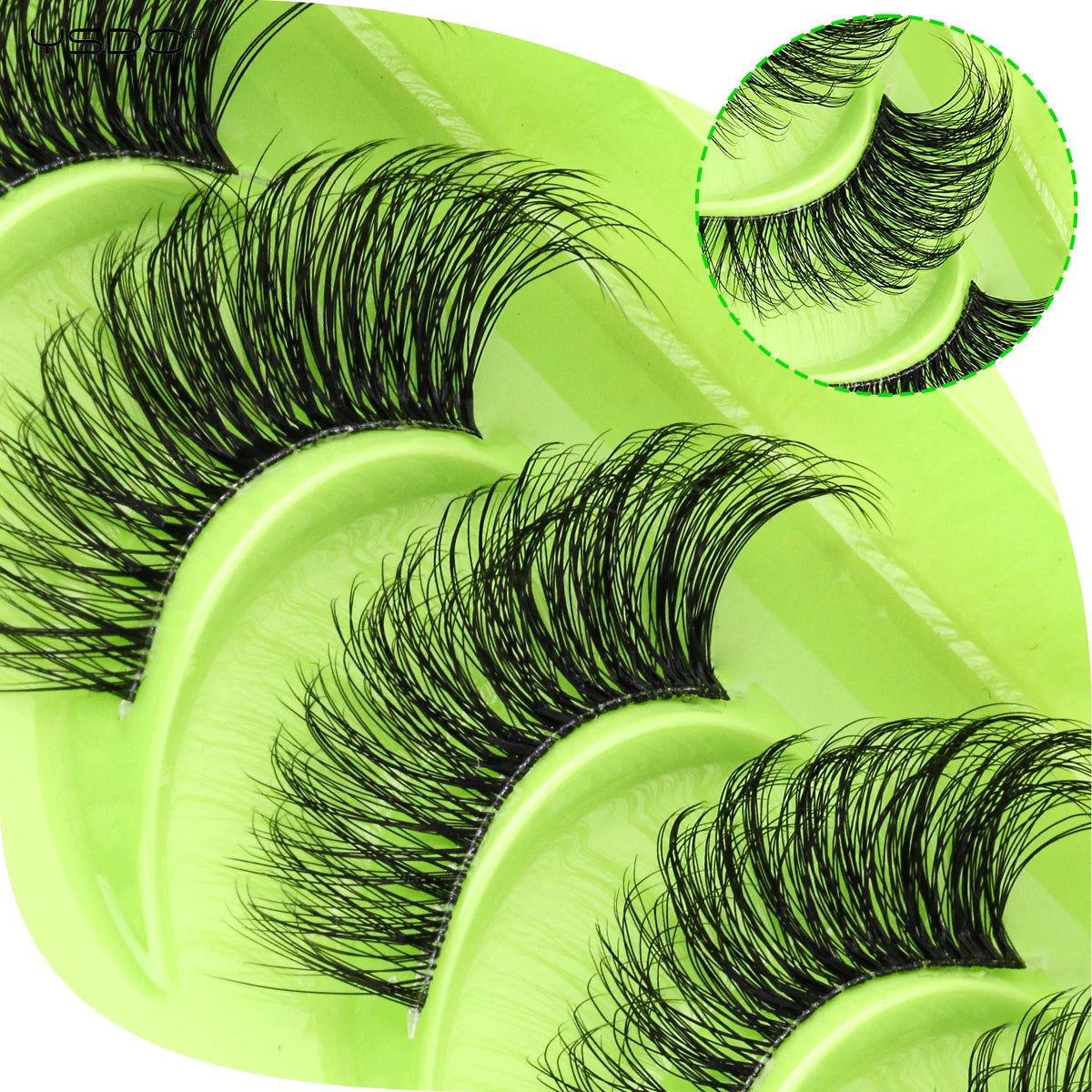 YSDO Natural False Eyelashes 3/6/10 Pairs Wispy Faux 3D Mink Lashes Reusable Fluffy Cat Fake Lashes Extension Makeup Tool Cílios