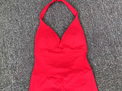 Backless Gym Jumpsuit Sport Overalls Women Nylon Yoga Workout Clothes for Women Fitness Clothing Gym Sets Womens Outfits