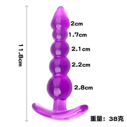 Soft Silicone Anal Plugs Anal Beads Dildo Butt Plug Prostate Massage Unisex Sexy Stopper Adult Sex Toy for Men Women Adult Games