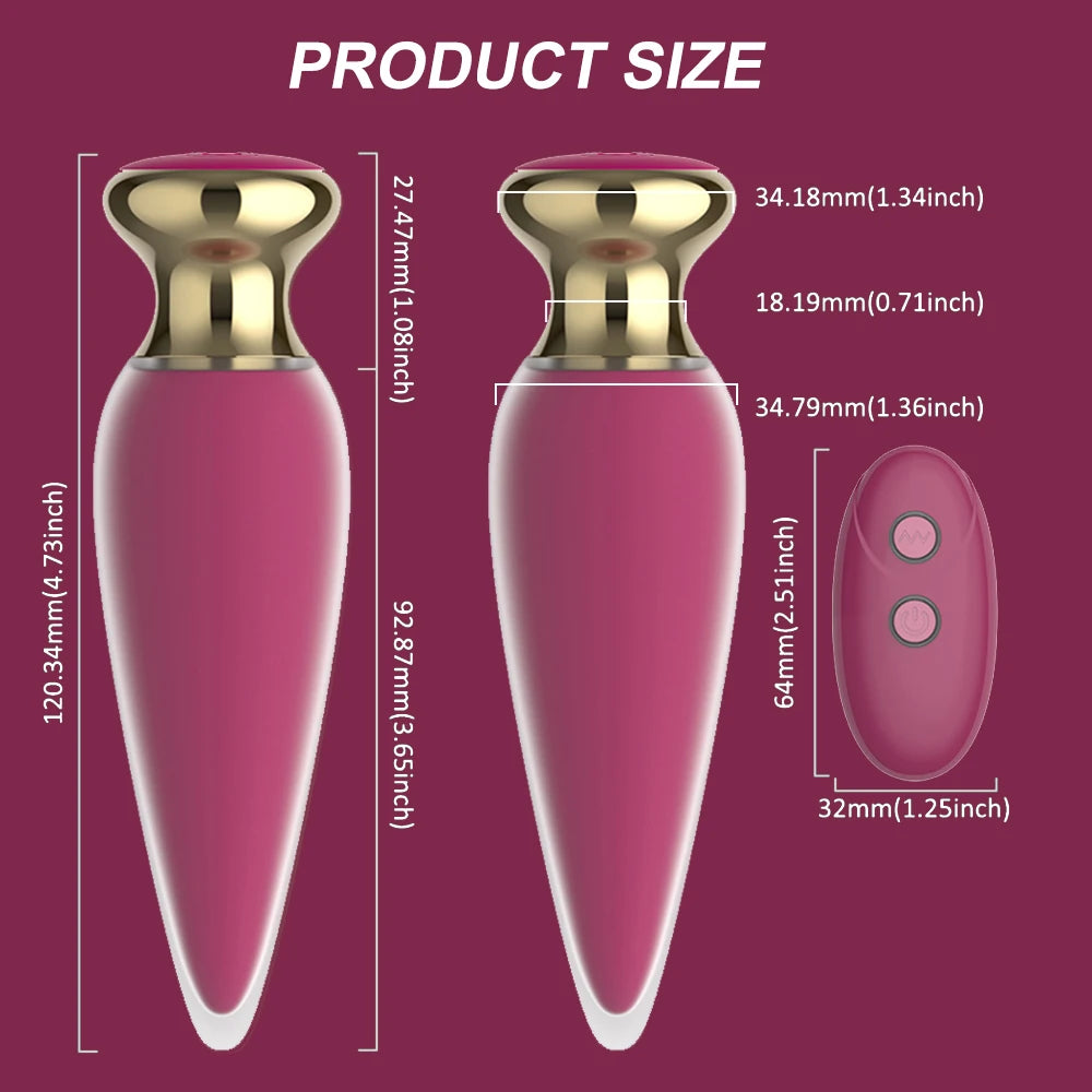 Remote Control Anal Vibrators For Women Vibrating Butt Plug Vibrator Prostate Massager Dildo G-spot Stimulate Sex Toys For Women