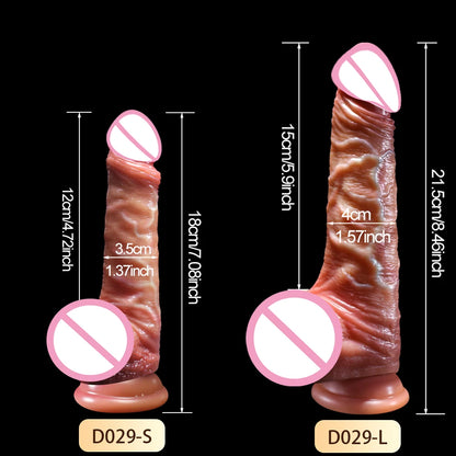 Realistic Dildos for Women Skin Sliding Foreskin Testicles Dildo Anal Vaginal Stimulation Strapon Big Penis Sex Toys for Woman