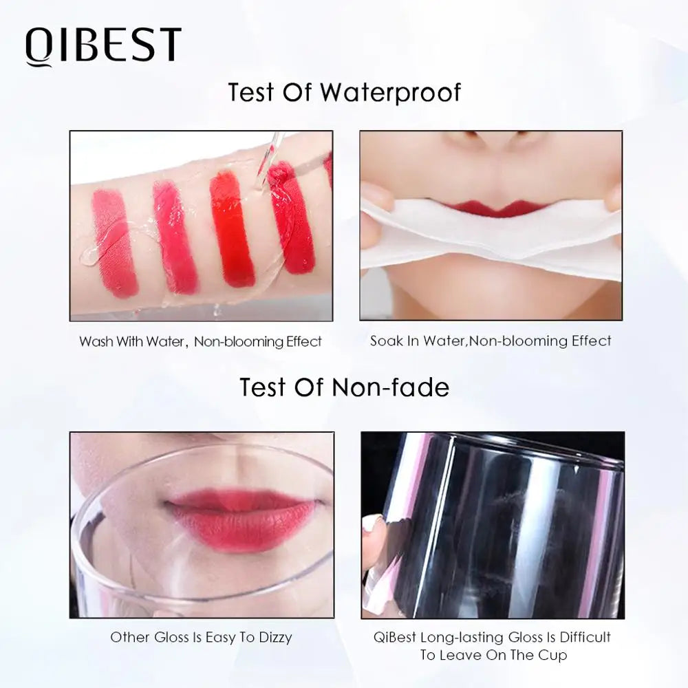 Matte Liquid Lipstick Waterproof Long Lasting Velvet Lip Gloss Tint Tube Matte Nude Pigment Red Black Makeup Cosmetics Lipsticks