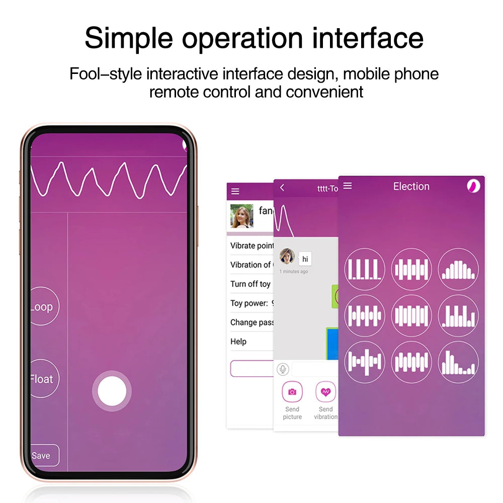 Multi-frequency vibrator Female sex toy APP Remote control vibrator for women Bluetooth female sex toy women's wearable dildo
