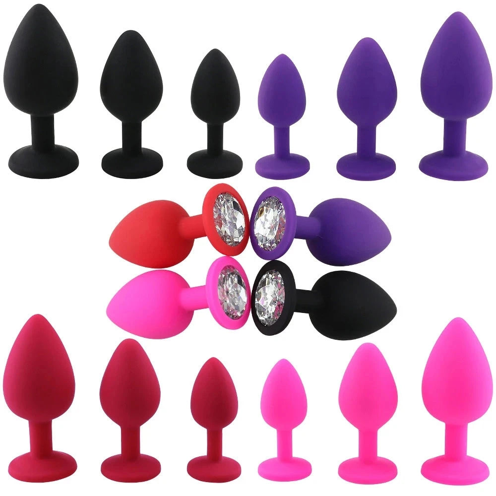 S/M/L Silicone Anal Plug Butt Plug Anus Stimulation Prostate Massage Sex Toys For Women Men Gay Anal Dilator Sex Shop BDSM