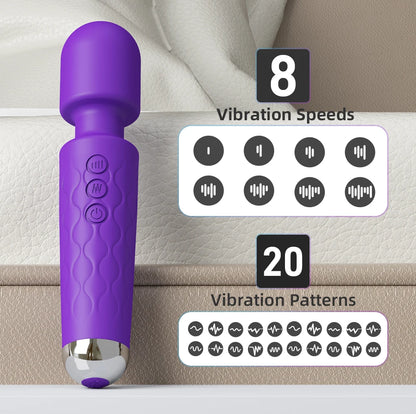 20 Speeds Powerful Dildo Vibrator Female AV Massager Wand G Spot Clitoris for Women Adult Sex Toys Masturbator Muscle Relaxation