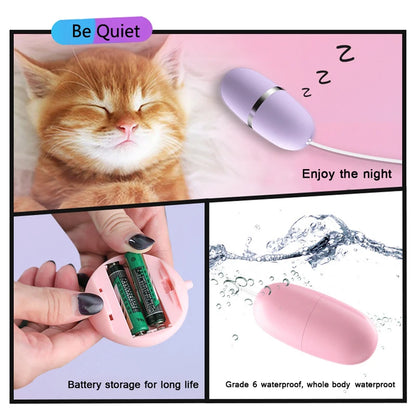 Vibrator for Women Sex Toys for Women Masturbators 7 Speeds Battery Waterproof Small Shell G-spot Massager Vibrating Egg