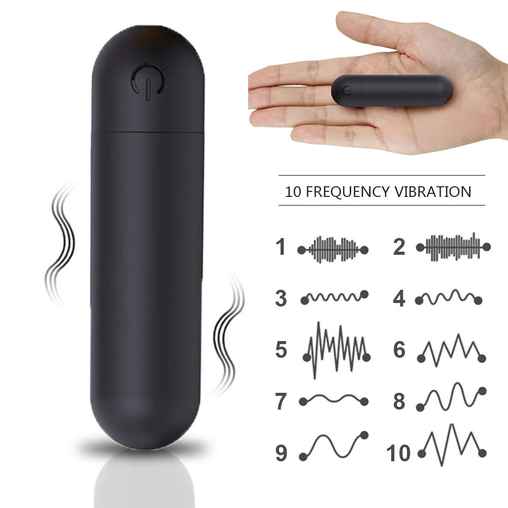 10 Speed Mini Bullet Vibrator Sex Toys for Women Strong Vibration USB Rechargeable G-spot Massager Adult Toys