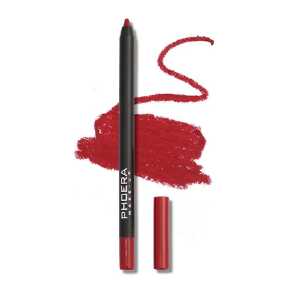 Waterproof Matte Lipliner Pencil Sexy Red Contour Tint Lipstick Lasting Non-stick Cup Moisturising Lips Makeup Cosmetic 12Color