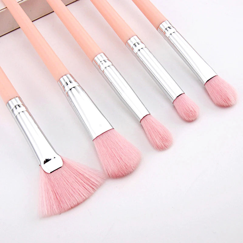 8/10/12 PCS Makeup Brushes Eyeshadow Rouge Liquid Foundation Brushes Mini Cosmetic Tools Professional Soft Synthetic Hair Brush