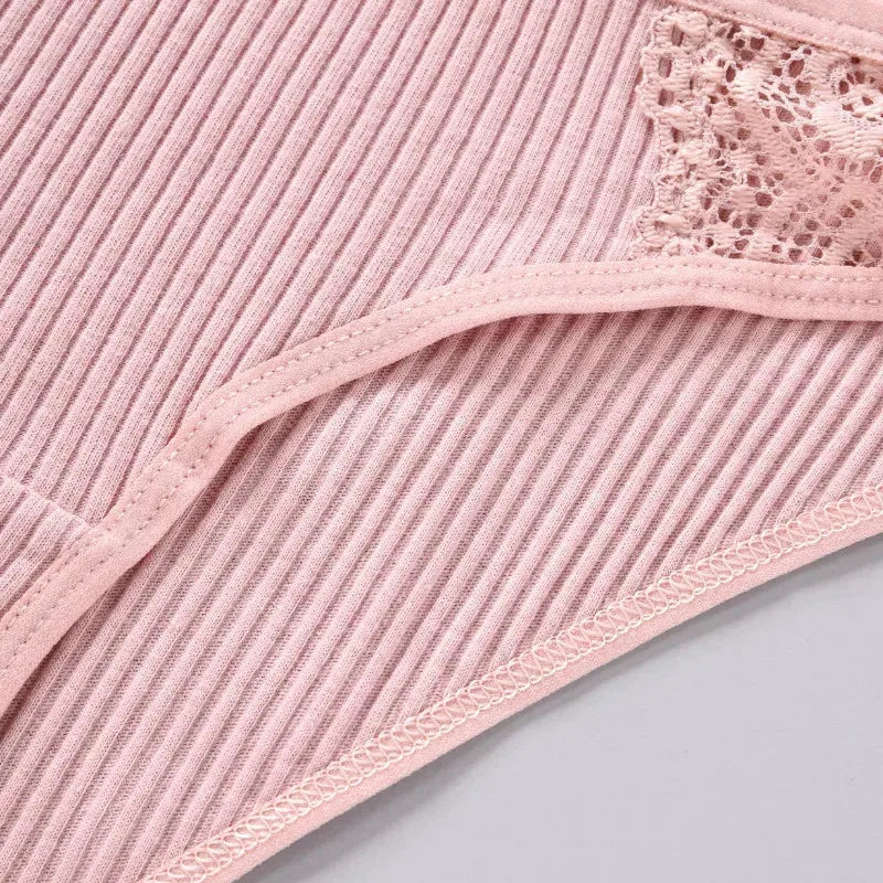 3pcs Solid Color Women's Sexy 100% Cotton Panties Women's Triangle Pants Women's Close Fitting Clothing Women's Underwear