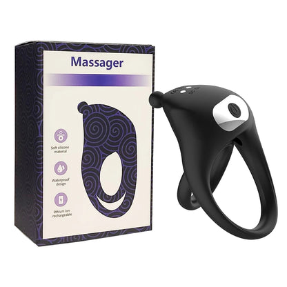 Wireless Remote Vibrating Cock Ring Clitoral Vibrator 10 Vibration Dual Penis Ring for Men G Spot Stimulator Sex Toy for Couples