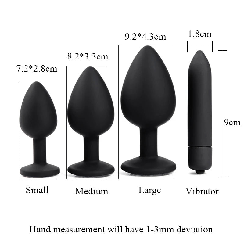 S/M/L Silicone Anal Plug Butt Plug Anus Stimulation Prostate Massage Sex Toys For Women Men Gay Anal Dilator Sex Shop BDSM