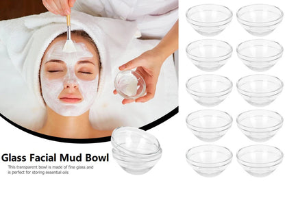 1/3/5pcs Acrylic Face Beauty Mixing Bowl DIY Stirring Bowls Transparent Cosmetic Beauty Tool Home Salon Spa Face Skin Applicator