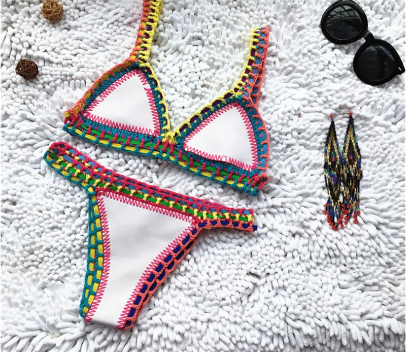 Sexy Bikinis Women Swimsuit Summer Neoprene Bikini Beach Wear Surf Biquini Female Swimwear Two Piece Brazilian Bathing Suit Hot