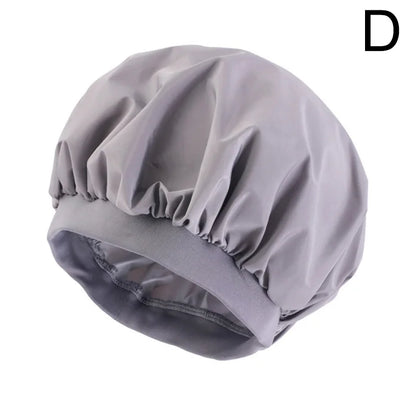 Women Waterproof Bath Hat Elastic Shower Hair Covers Bathing Caps Beanie Beauty Perm Cap Dustproof Hair Cap Bathroom Accessories