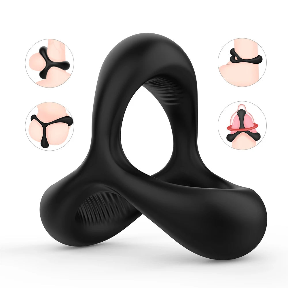 Penis Rings For Men Delay Ejaculation Stronger Erection Sex toys Adult supplies linen nozzle Ring cock sex toys for couples