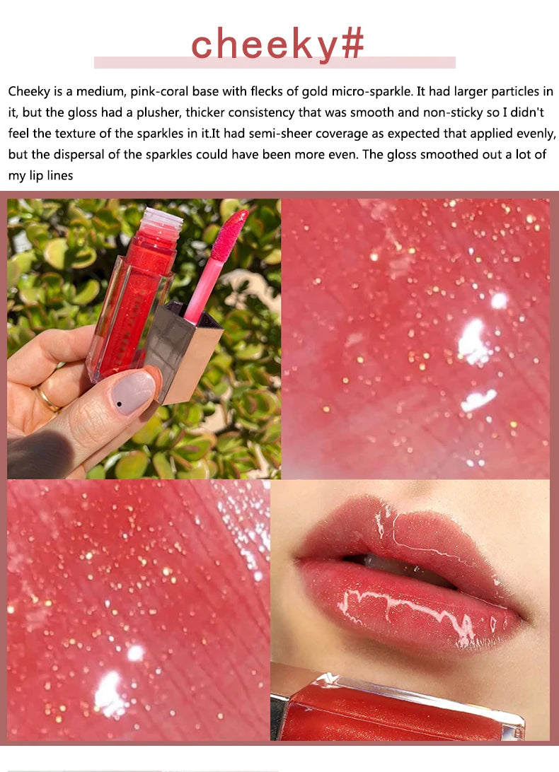 Gloss Bomb Universal Lip Luminizer 9 Color Makeup Lip Gloss Non-sticky Moisturizing Plumper Long Lasting Glitter Liquid Lipstick