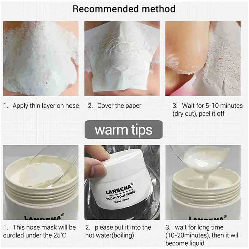 Nose Blackhead Remover Cream Pore Strip Tearing Mask Peeling Acne Cleaner Nasal Patch Black Dots Deep Deaning Skin Care Makeup