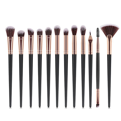 8/10/12 PCS Makeup Brushes Eyeshadow Rouge Liquid Foundation Brushes Mini Cosmetic Tools Professional Soft Synthetic Hair Brush