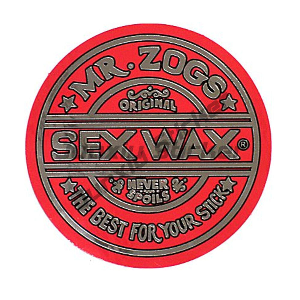 Circular Vinyl Sticker MR Zogs Sex Wax THE BEST FOR YOUR STICK Surfing Snowboarding Laptop Car Decal Surf Decor