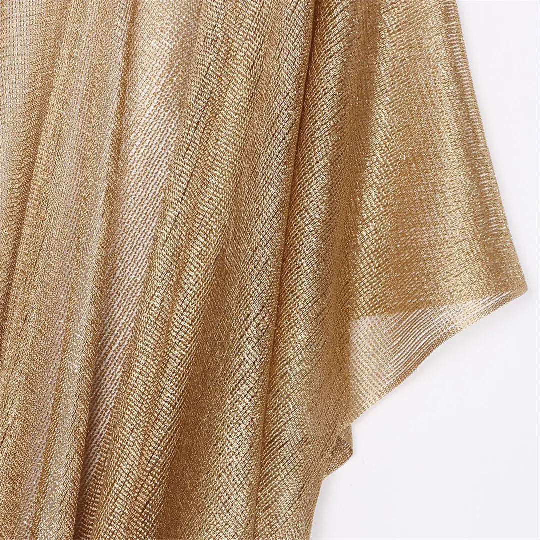 Tassel Gold Bikini Cover Up Sexy Beach Dress Tunics for Women Beachwear 2024 Summer cover-ups kaftan Evening Dress Shawls