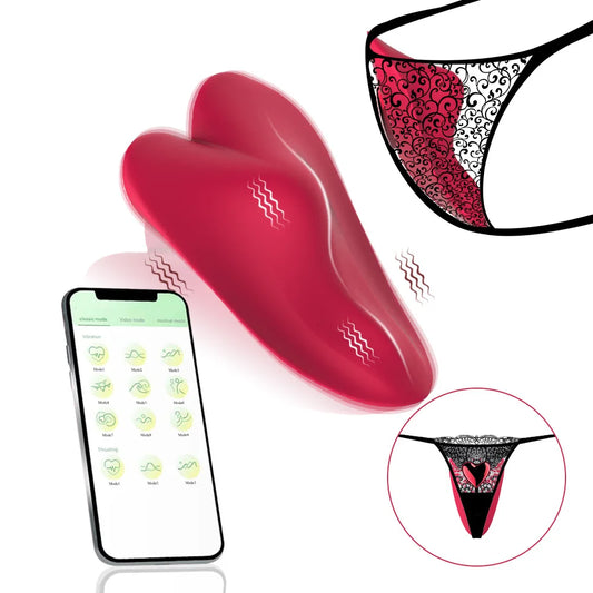 10 Mode Wearable Vibrator For Women Wireless APP Remote Panties Dildo Vibrator for Women Clit Stimulator Adult Sex Toys