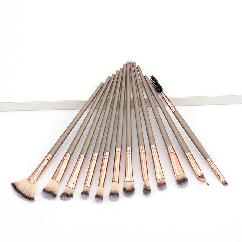 8/10/12 PCS Makeup Brushes Eyeshadow Rouge Liquid Foundation Brushes Mini Cosmetic Tools Professional Soft Synthetic Hair Brush