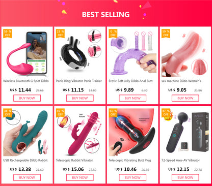 USB Rechargeable Dildo Rabbit Vibrator Sex Toys for Women Vaginal Anal Massager G Spot Clitoris Stimulation 10 Frequency extend