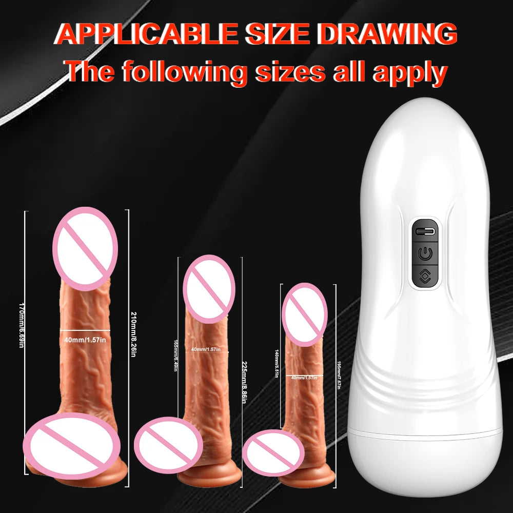 Automatic Male Masturbator Blowjob Vibration Machine Real Vagina Pocket Pussy Penis Oral Masturbation Cup Adult Sex Toy for Man