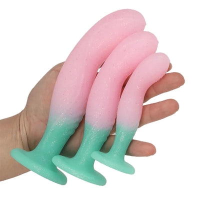 Suction Silicone Anal Plug Sex Toy for Men and Women with SM Stimulating G-spot Large Anal Masturbation Dildo Prostatic Massage