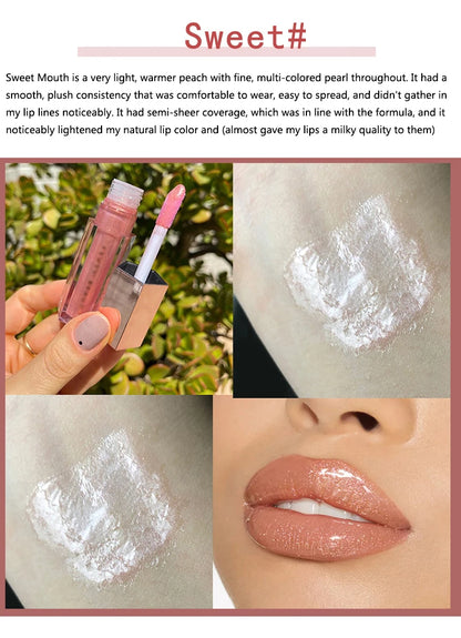 Gloss Bomb Universal Lip Luminizer 9 Color Makeup Lip Gloss Non-sticky Moisturizing Plumper Long Lasting Glitter Liquid Lipstick