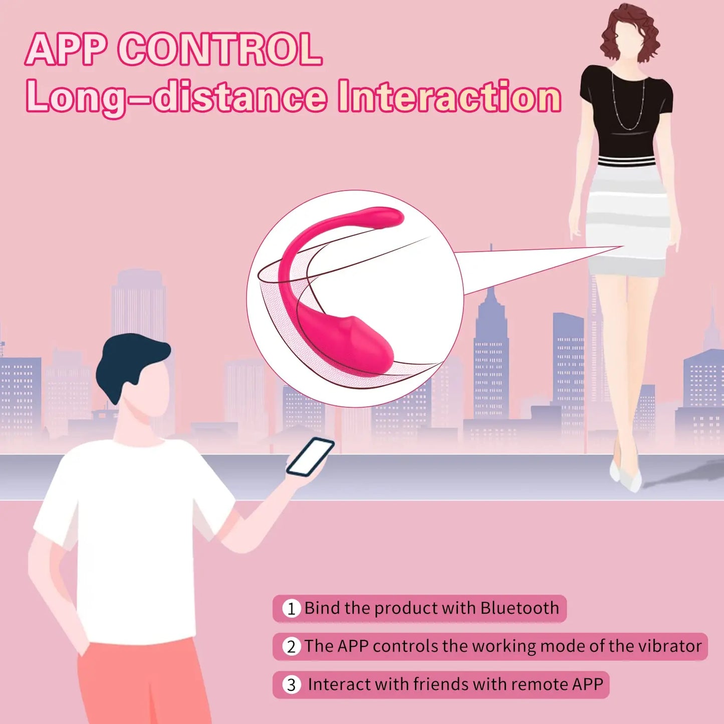 Wireless Bluetooth Vibrator for Women APP Remote Control G Spot Massager Lovers Stimulator Female Panties Sex Toys for Adults