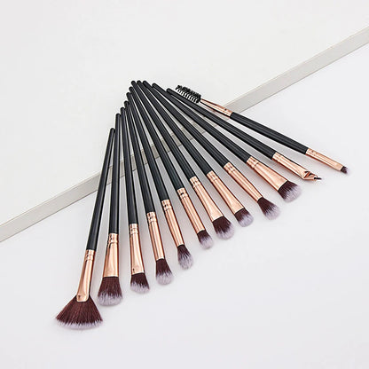 8/10/12 PCS Makeup Brushes Eyeshadow Rouge Liquid Foundation Brushes Mini Cosmetic Tools Professional Soft Synthetic Hair Brush