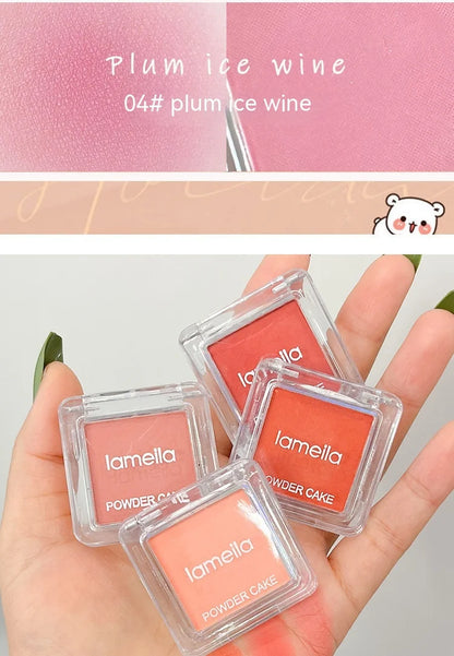 Face Blusher Matte Natural Cheek Tint Brighten Face Waterproof Face Contouring Cosmetics Blush Powder Soft Female Makeup 1pcs