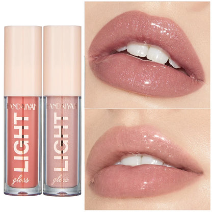 Handaiyan Lip Gloss Sexy Plump Glitter Crystal Jelly Red Nude Lipstick Liquid Waterproof Moisturize Oil Lipgloss Makeup