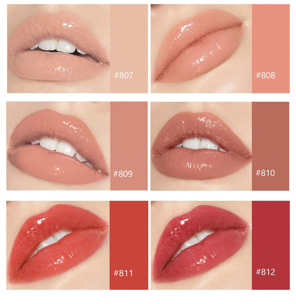 Handaiyan Lip Gloss Sexy Plump Glitter Crystal Jelly Red Nude Lipstick Liquid Waterproof Moisturize Oil Lipgloss Makeup