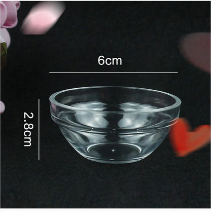 1/3/5pcs Acrylic Face Beauty Mixing Bowl DIY Stirring Bowls Transparent Cosmetic Beauty Tool Home Salon Spa Face Skin Applicator