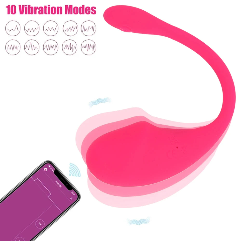 Multi-frequency vibrator Female sex toy APP Remote control vibrator for women Bluetooth female sex toy women's wearable dildo