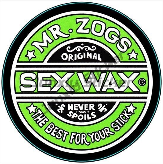 Circular Vinyl Sticker MR Zogs Sex Wax THE BEST FOR YOUR STICK Surfing Snowboarding Laptop Car Decal Surf Decor